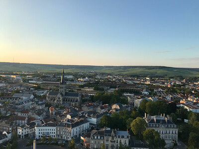 Blick auf Épernay und in die Champagne