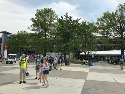 Ankunft an der Rennstrecke