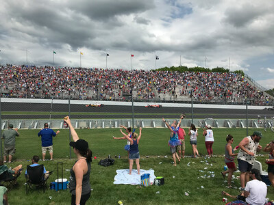 Kurz vor dem Ende des Rennens