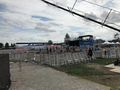 Das Trümmerfeld nach dem Konzert