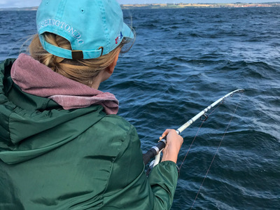 Mit dem Pilker in 40-45m Tiefe