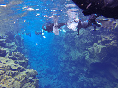 Schnorcheln in der Silfraspalte