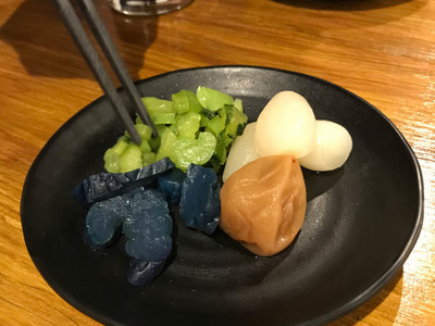 eingelegte Snacks zum Sake