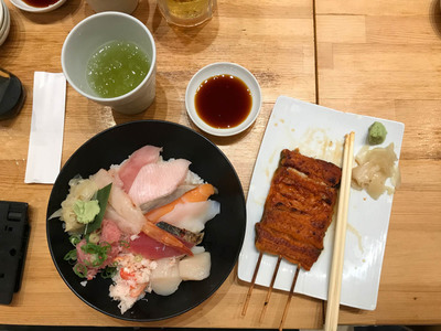 Don zum Geburtstag mit Unagi (Aal)