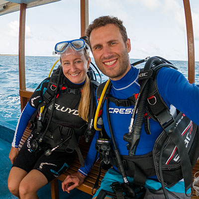 Zwei Tauchg&auml;nge vor der Hanifaru Bay