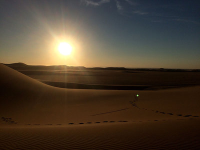 Sandboarding in den Dünen vor Swakopmund