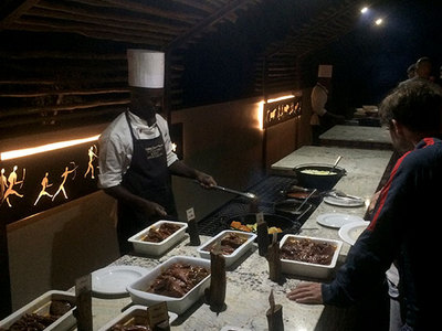 Fleischbuffet im Restaurant