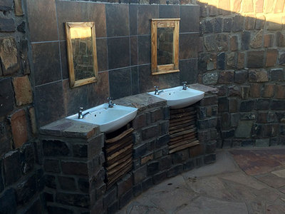 Waschbereich am Campingplatz