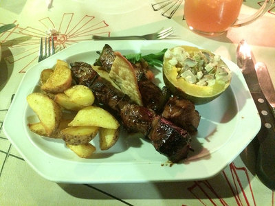 Abendessen im Canyon Roadhouse