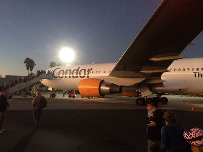 Ankunft am Flughafen in Windhoek