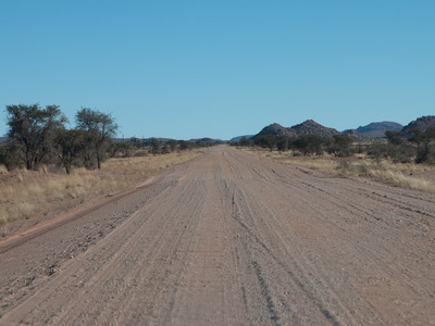 Endlose gerade Straßen