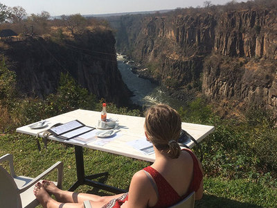 Frühstück im Lookout Cafe