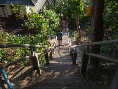 Treppe zum Aussichtspunkt
