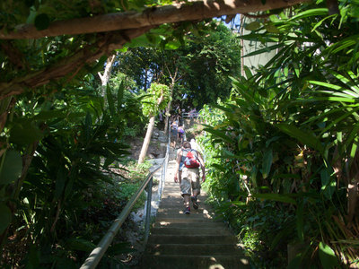 Treppe zum Aussichtspunkt